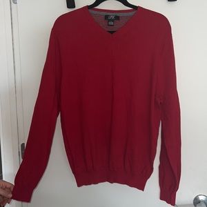 Foxcroft, mens red sweater size Large